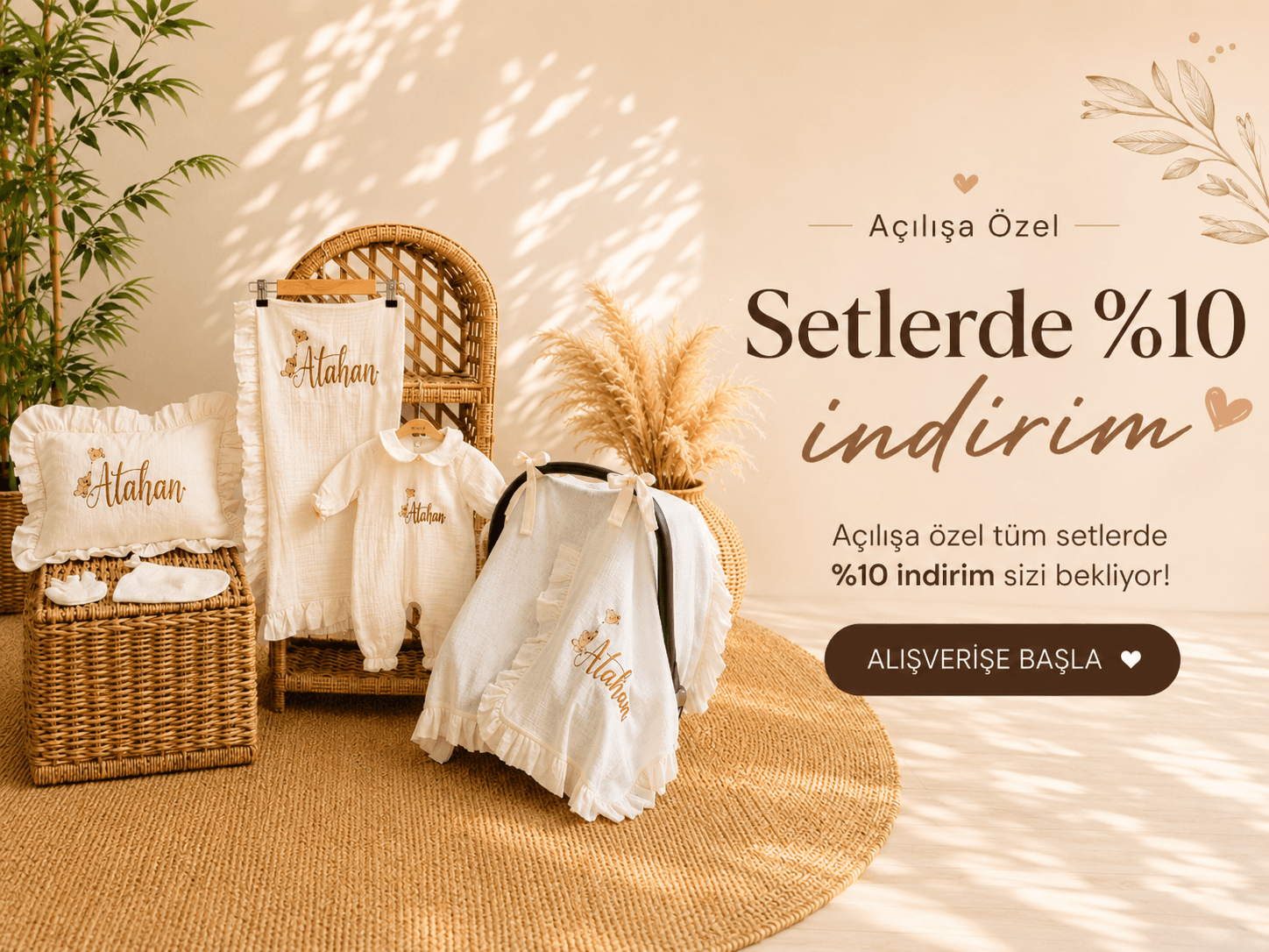 Esila Baby organik müslin bebek kıyafetleri koleksiyonu